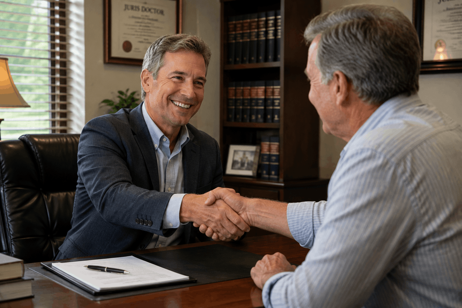 Shaking hands